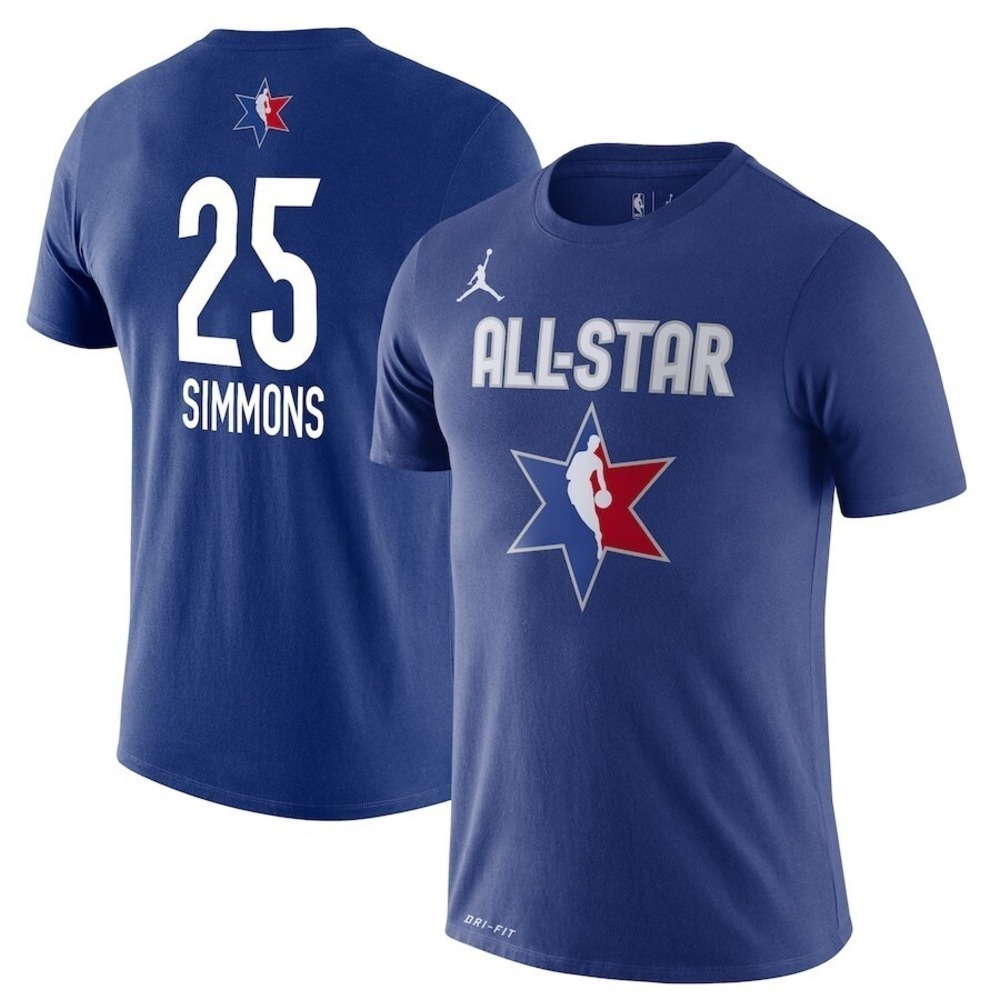 NIKE‎ Air Jordan Ben Simmons NBA All Star Game Shirt Blue Men's Sz S *NEW* RARE